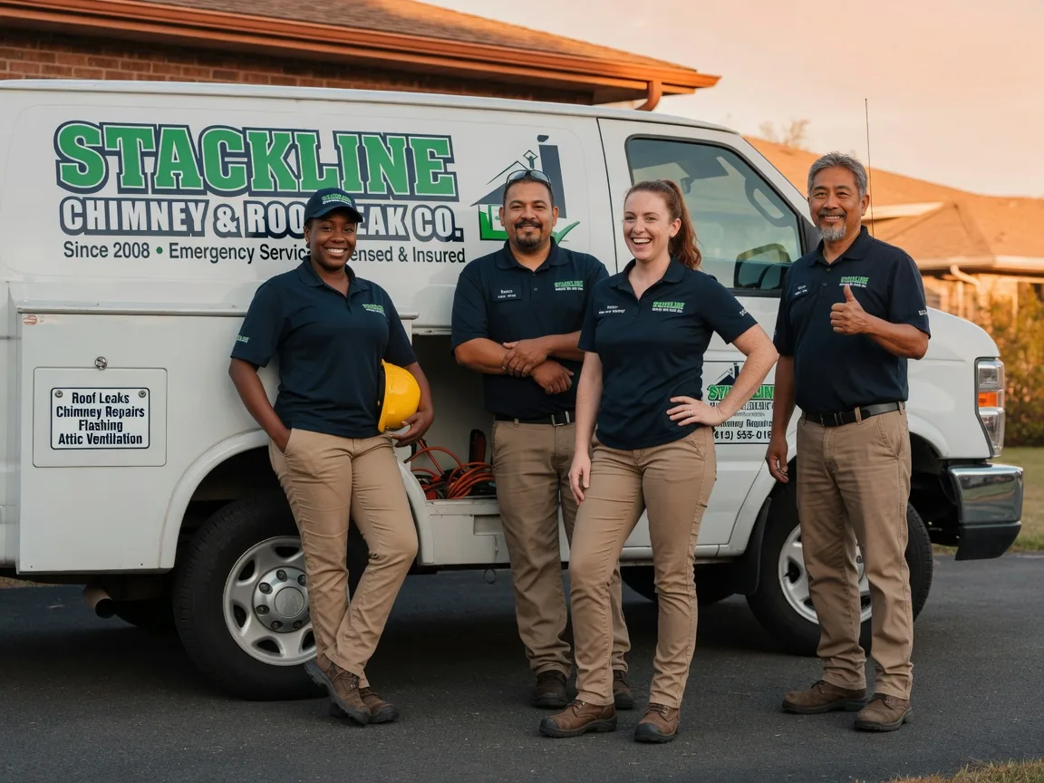 Chimney flashing repair company in Guthrie, TX